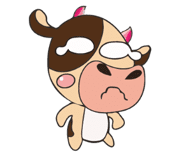 Lovely Dairy Cow Multiple Personality sticker #15071863