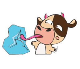 Lovely Dairy Cow Multiple Personality sticker #15071865