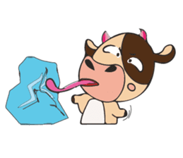 Lovely Dairy Cow Multiple Personality sticker #15071865