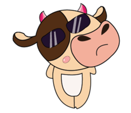 Lovely Dairy Cow Multiple Personality sticker #15071866