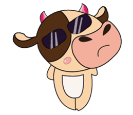 Lovely Dairy Cow Multiple Personality sticker #15071866