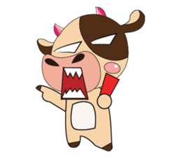 Lovely Dairy Cow Multiple Personality sticker #15071867