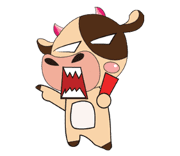 Lovely Dairy Cow Multiple Personality sticker #15071867