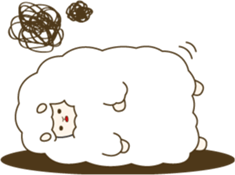 mofu mofu sheep sticker #15072015