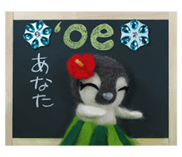 FUNNYBEGO & FRIENDS stuffed penguin 3 sticker #15072261