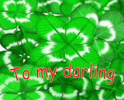 Heart mark four leaf clover sticker #15072276