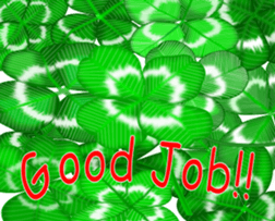 Heart mark four leaf clover sticker #15072277