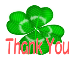 Heart mark four leaf clover sticker #15072283