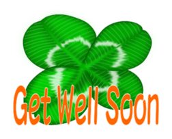 Heart mark four leaf clover sticker #15072285