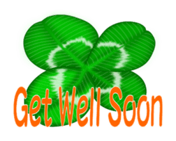 Heart mark four leaf clover sticker #15072285