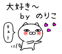Norikochan neko sticker sticker #15072429