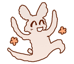 Cute Child's rabbit sticker #15072629