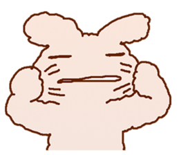 Cute Child's rabbit sticker #15072631