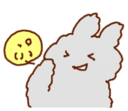 Cute Child's rabbit sticker #15072636