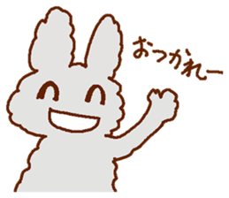 Cute Child's rabbit sticker #15072646