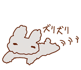 Cute Child's rabbit sticker #15072651