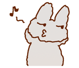 Cute Child's rabbit sticker #15072652