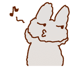 Cute Child's rabbit sticker #15072652