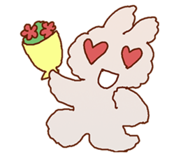 Cute Child's rabbit sticker #15072656