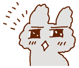 Cute Child's rabbit sticker #15072663