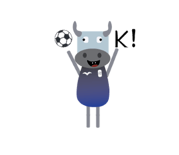 Kouprey Cambodia with football jersey sticker #15072838