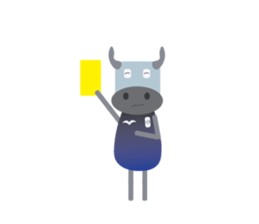 Kouprey Cambodia with football jersey sticker #15072848