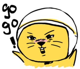 Yellow Cunning-black sticker #15073469