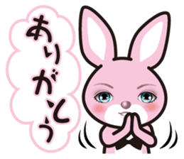 A blue eye rabbit sticker #15073987