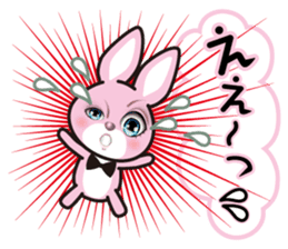 A blue eye rabbit sticker #15073988