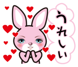 A blue eye rabbit sticker #15073999