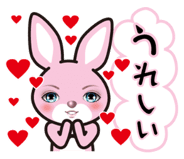 A blue eye rabbit sticker #15073999