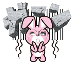 A blue eye rabbit sticker #15074000