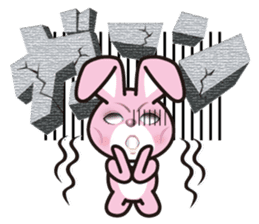 A blue eye rabbit sticker #15074000