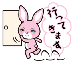 A blue eye rabbit sticker #15074005