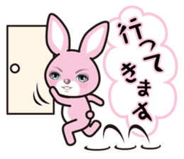 A blue eye rabbit sticker #15074005