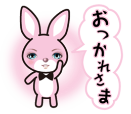 A blue eye rabbit sticker #15074010