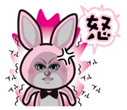 A blue eye rabbit sticker #15074017