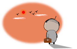 Japanese traditional business man sticker #15074224