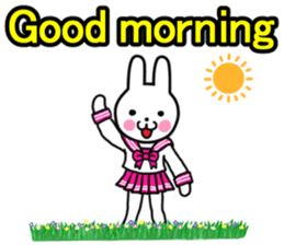 Sailor suit rabbit(English) sticker #15074525