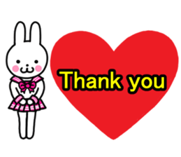 Sailor suit rabbit(English) sticker #15074530