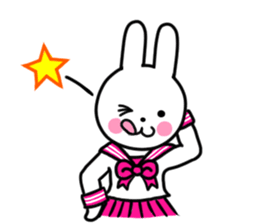 Sailor suit rabbit(English) sticker #15074531