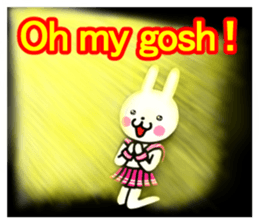 Sailor suit rabbit(English) sticker #15074534