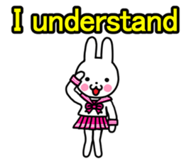 Sailor suit rabbit(English) sticker #15074539