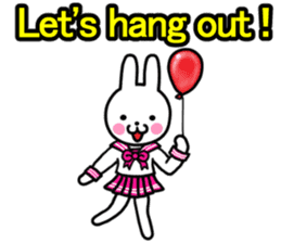 Sailor suit rabbit(English) sticker #15074545