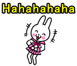 Sailor suit rabbit(English) sticker #15074551