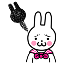 Sailor suit rabbit(English) sticker #15074557