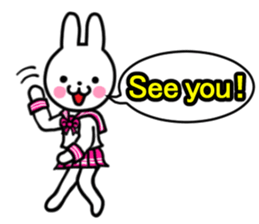 Sailor suit rabbit(English) sticker #15074560