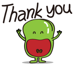 Cute Broad Beans sticker #15074702