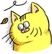 Funny yellow animal sticker #15074868