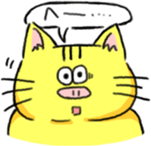 Funny yellow animal sticker #15074876